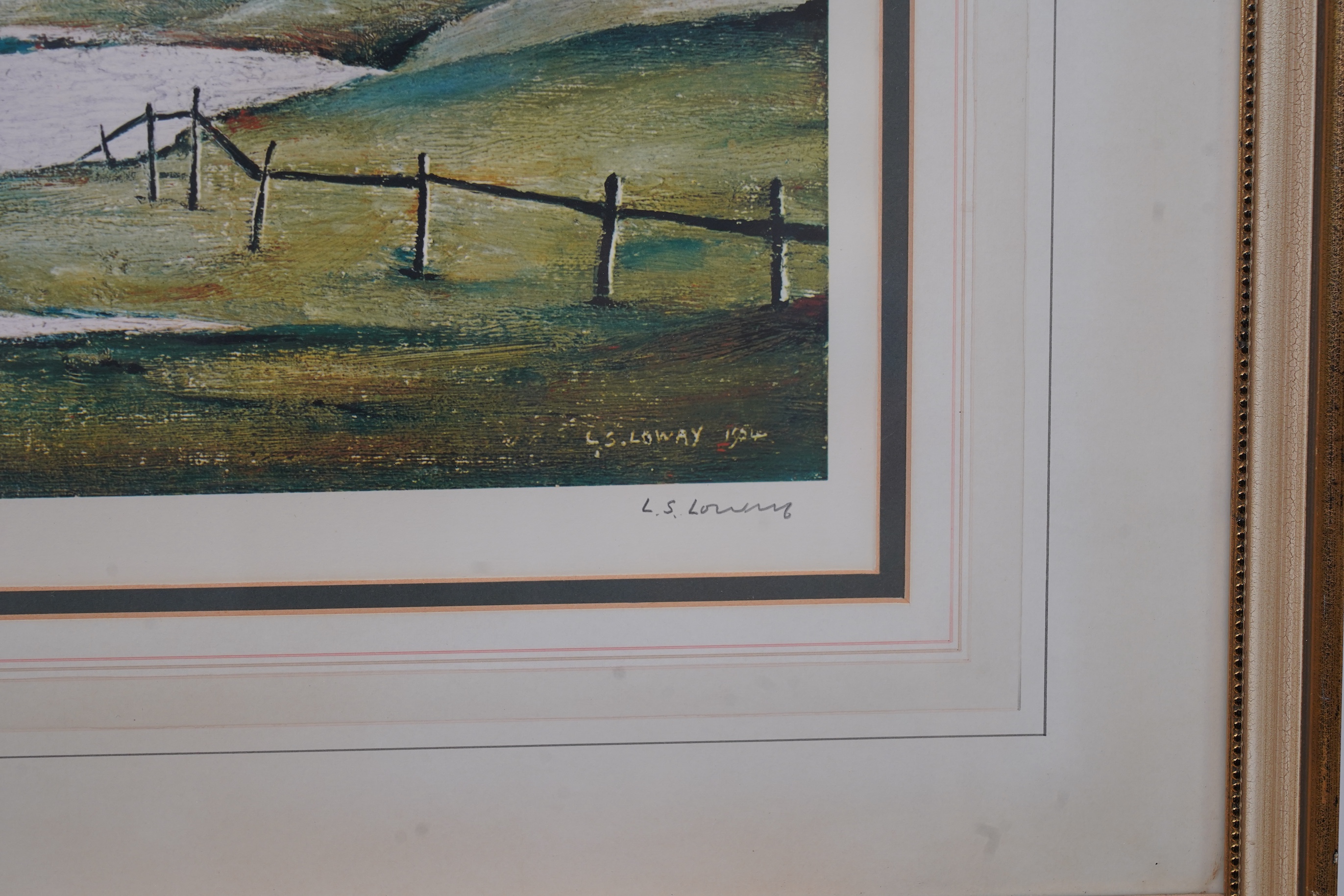 Laurence Stephen Lowry RBA, RA, 1887-1976, 'Landscape with Farm Buildings'